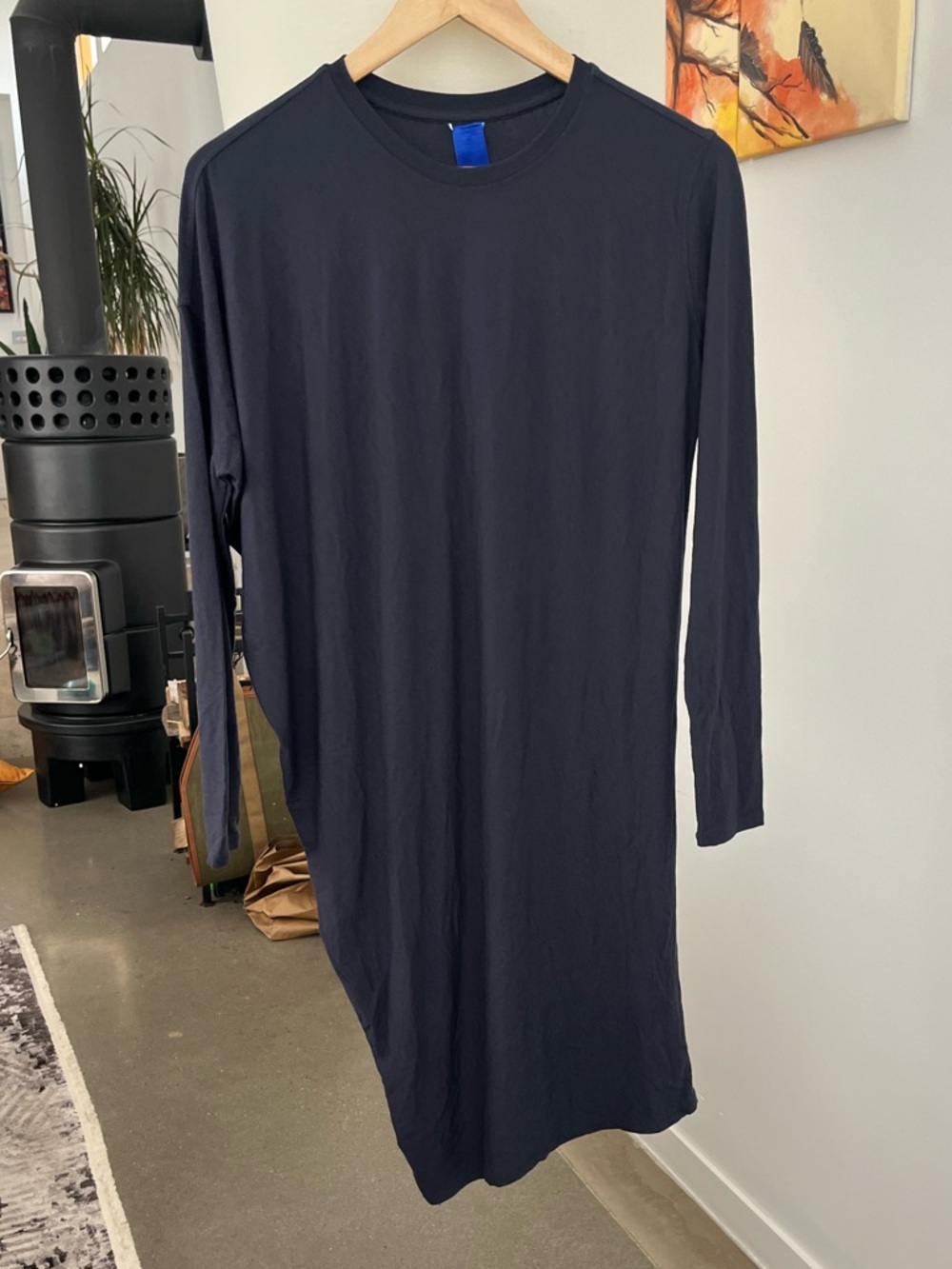 Kit and Ace Cashmere Blend Wave Long Sleeve Dress - Picture 2 of 5
